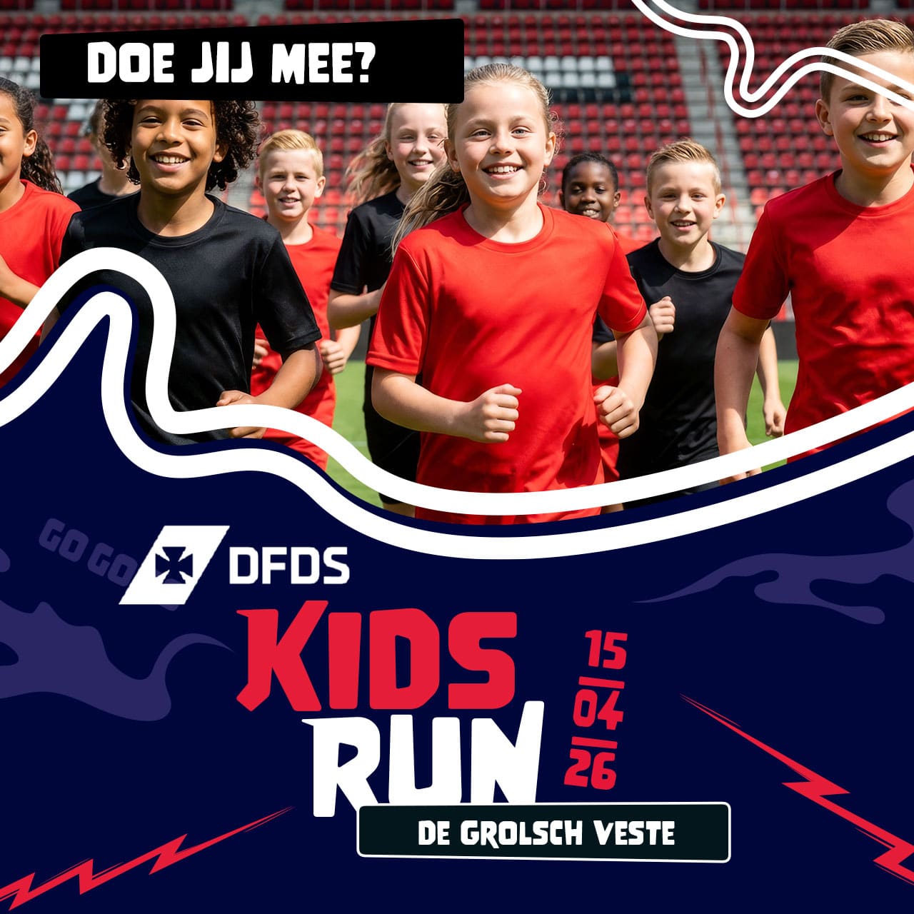 Grote Kidsrun bij de Grolsch Veste