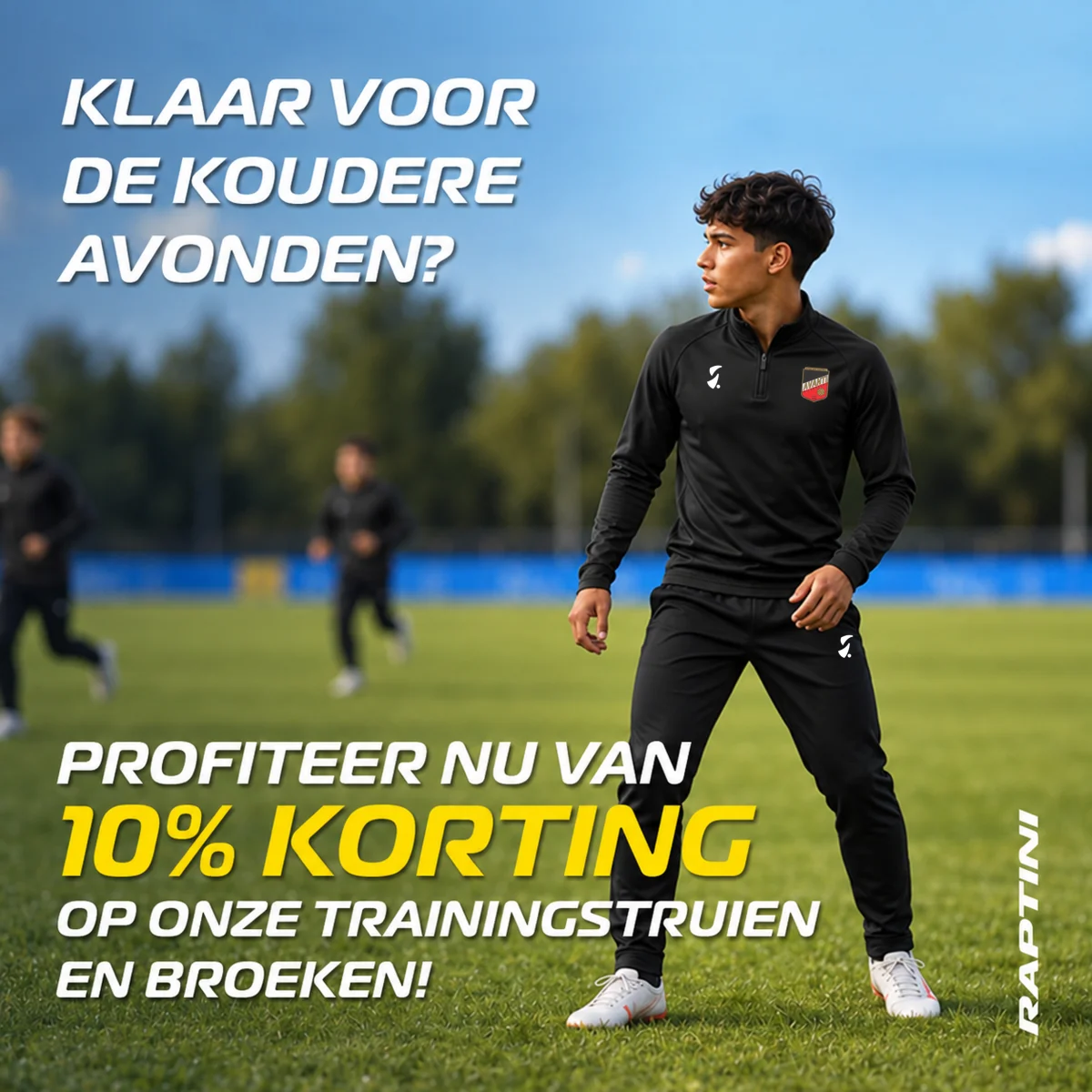 Avanti Wilskracht trainingskleding: 10% korting op trainingstruien en trainingsbroeken
